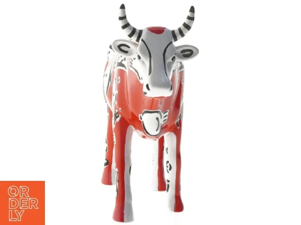 Billede 2 - Cow-parade,  med kunstnerisk design (str. 31 cm)