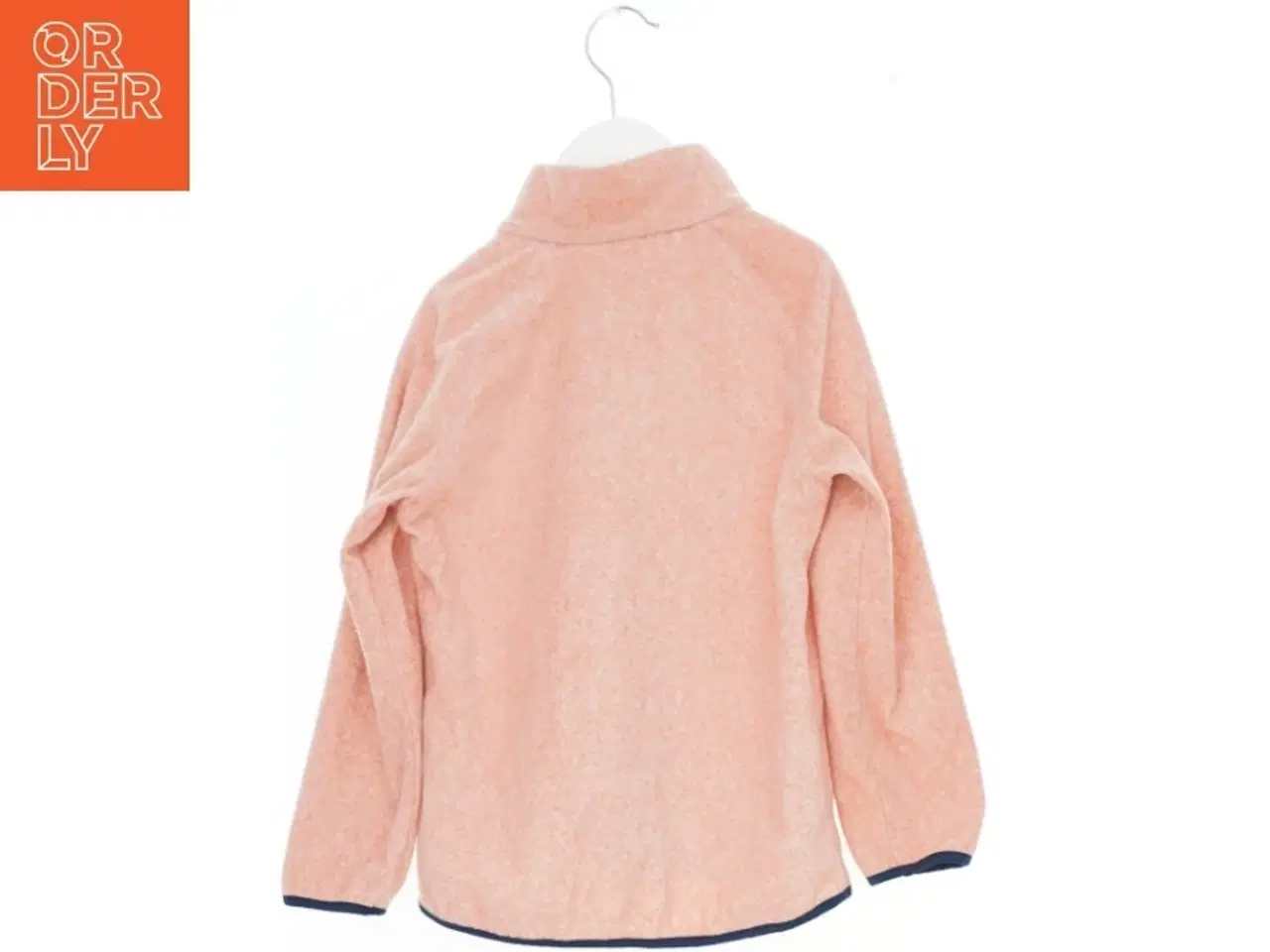 Billede 2 - Orange fleecejakke med lynlås fra H&M (str. 110)