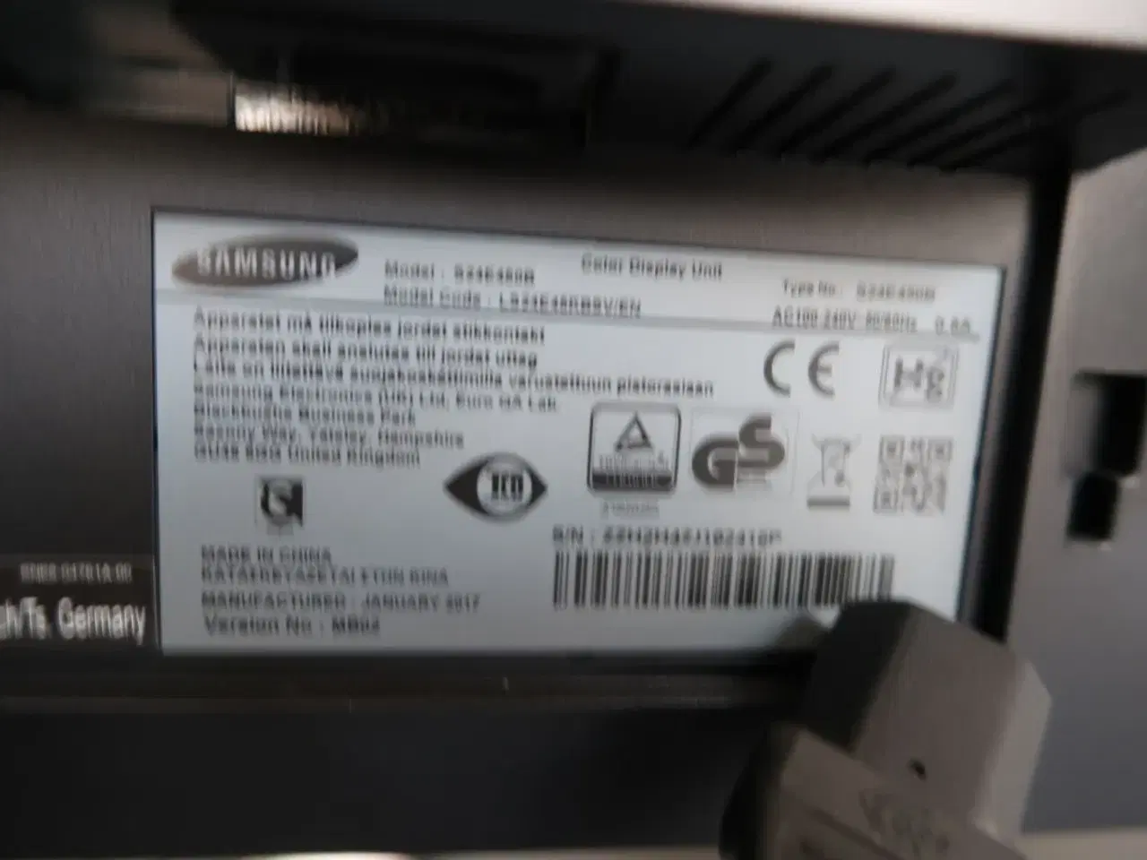 Billede 4 - 2 stk. computerskærme SAMSUNG S24E450B, dockingstation LENOVO Thinkpad, tastatur og mus