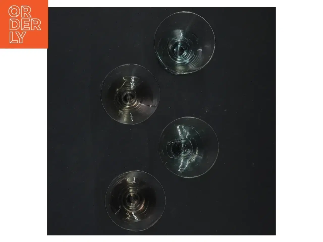 Billede 4 - Transparent cocktailglas med farvet base (str. 8x5,5 cm)