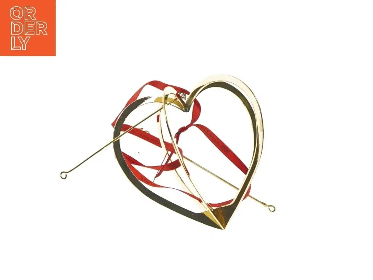 Billede 2 - Guld juleophæng hjerte fra Holmegaard fra Holmegaard (str. 12 cm)