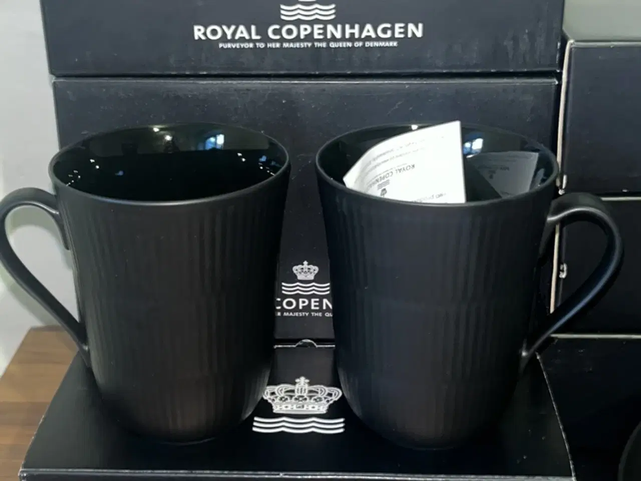 Billede 2 - Royal Copenhagen sort riflet