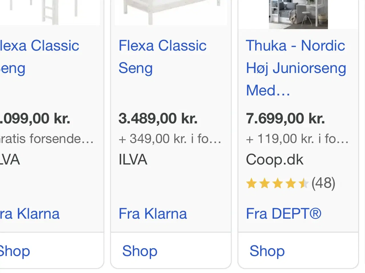 Billede 4 - FLEXA kvalitets børne/juniorseng i hvid bøg.