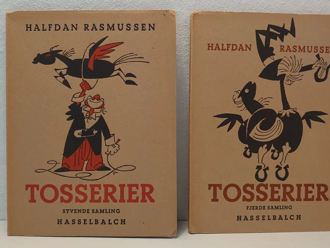 Billede 1 - Halfdan Rasmussen.Tosserier,4. og 7. saml. 1954,57