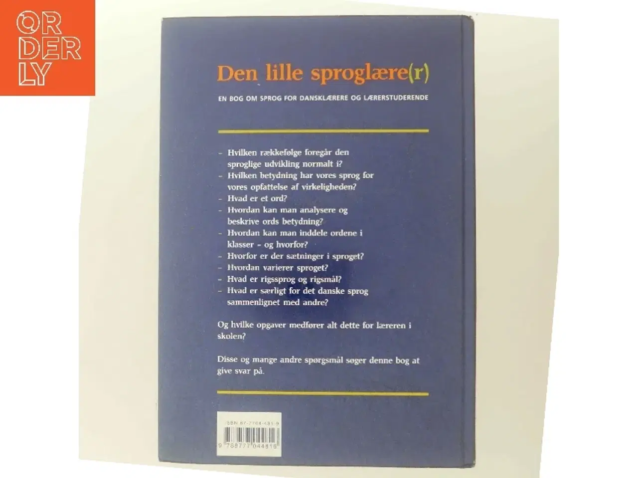 Billede 3 - Den lille sproglære(r) : en bog om sprog for dansklærere og lærerstuderende (Bog)