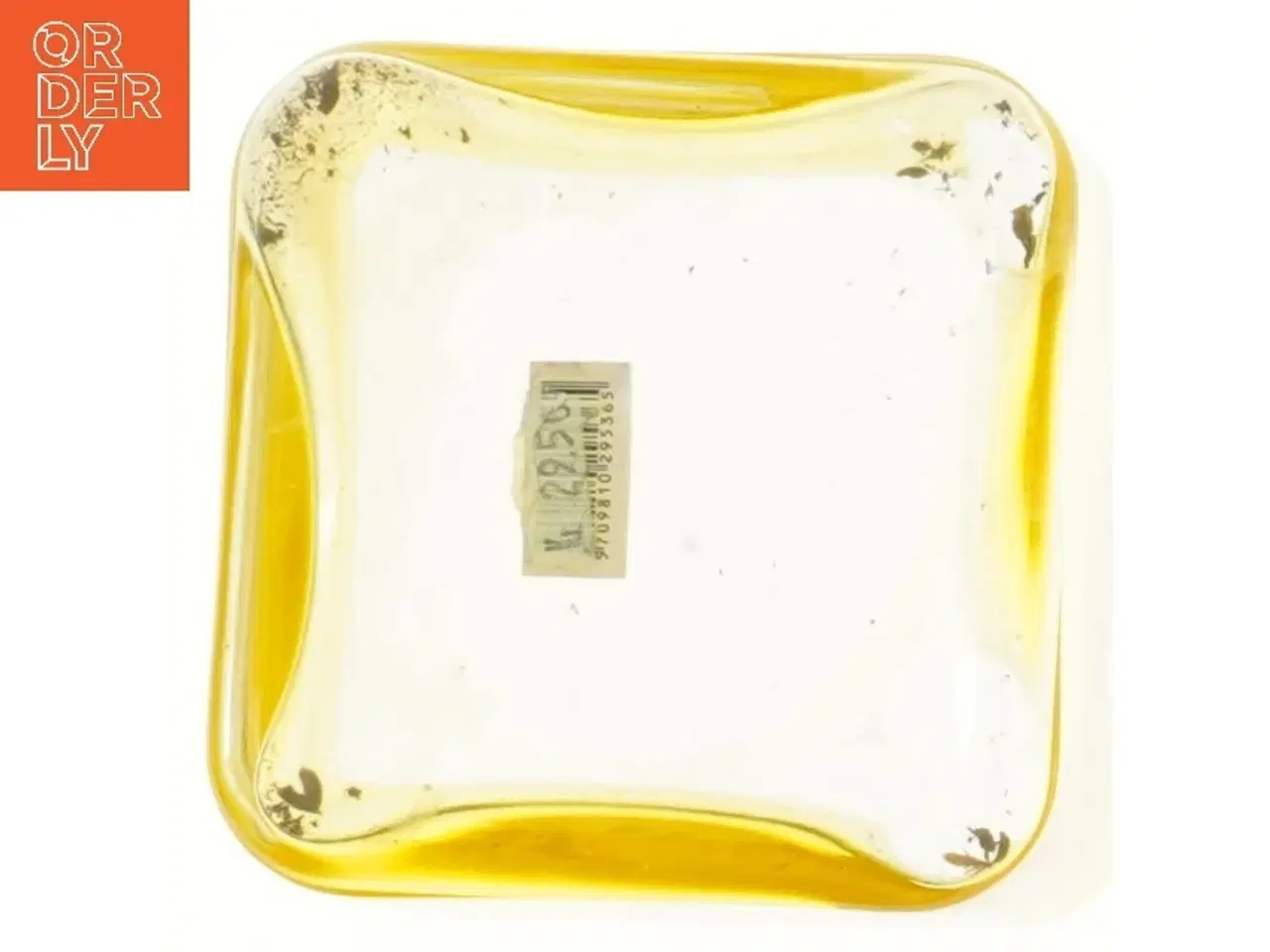 Billede 3 - Gul glasvase (str. 12x12x12 cm)