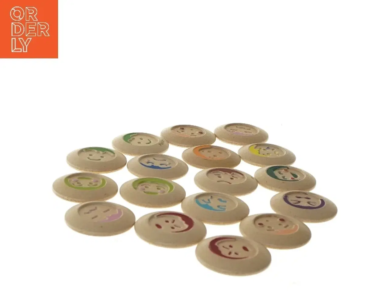 Billede 3 - Træknapper med ansigter fra PlanToys (str. Ø 6,5 cm)