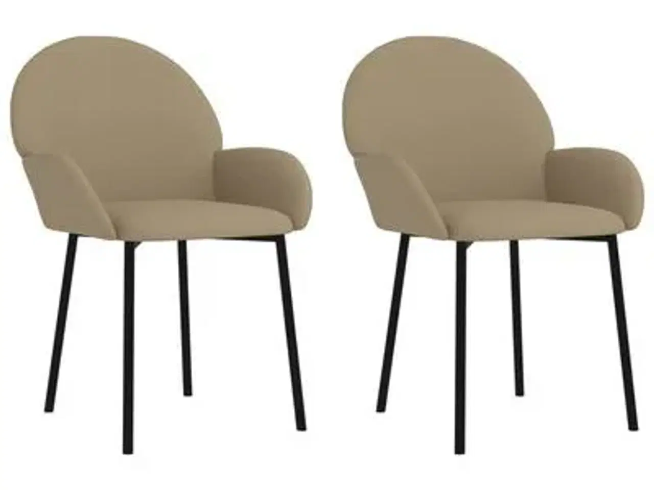 Billede 1 - vidaXL spisebordsstole 2 stk. kunstlæder cappuccin