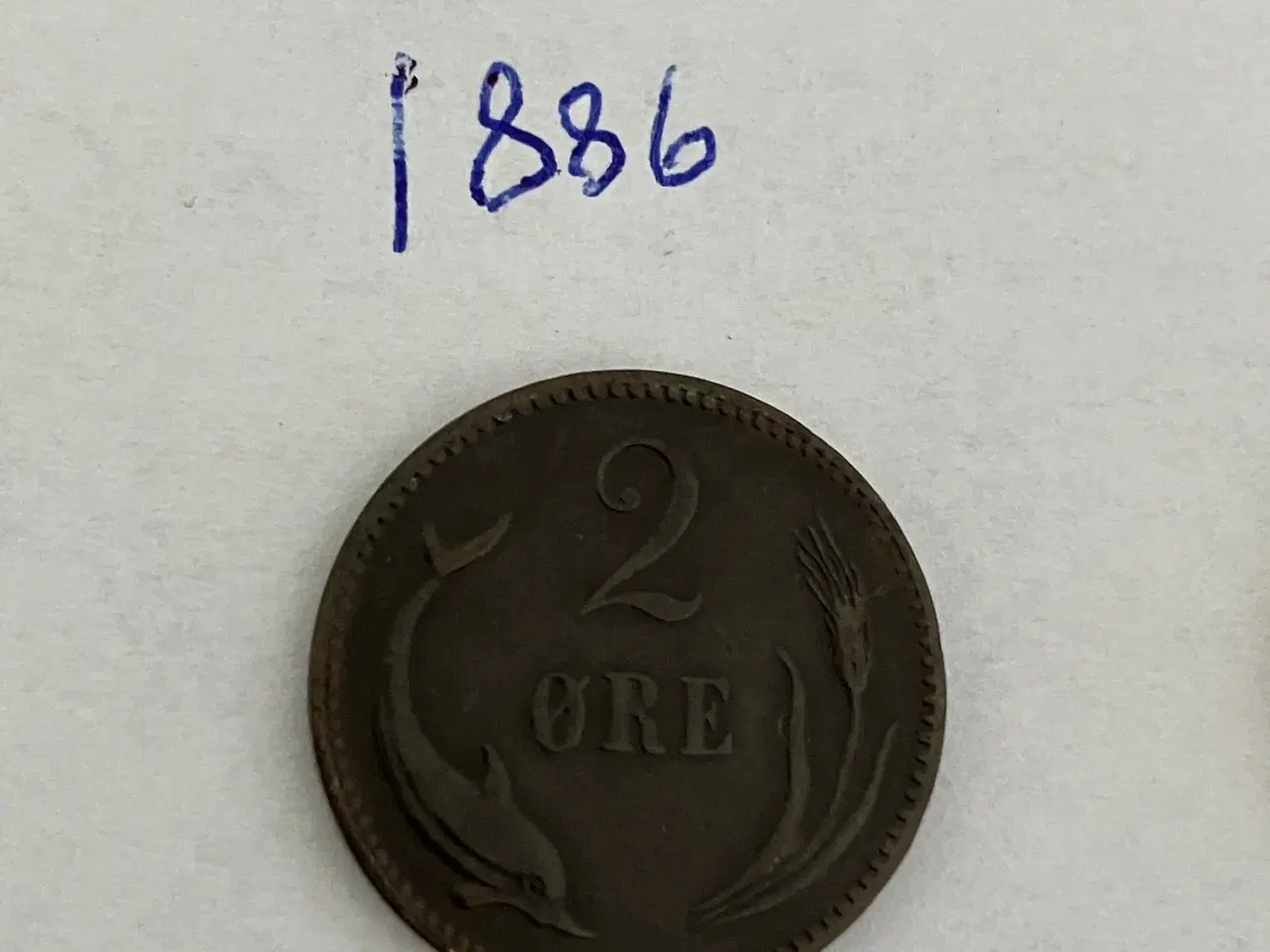 Billede 2 - 2 Øre 1886