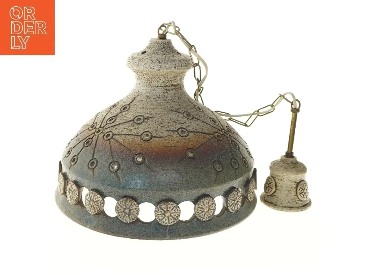 Billede 1 - Keramisk loftlampe (str. Ø 36,5 cm)