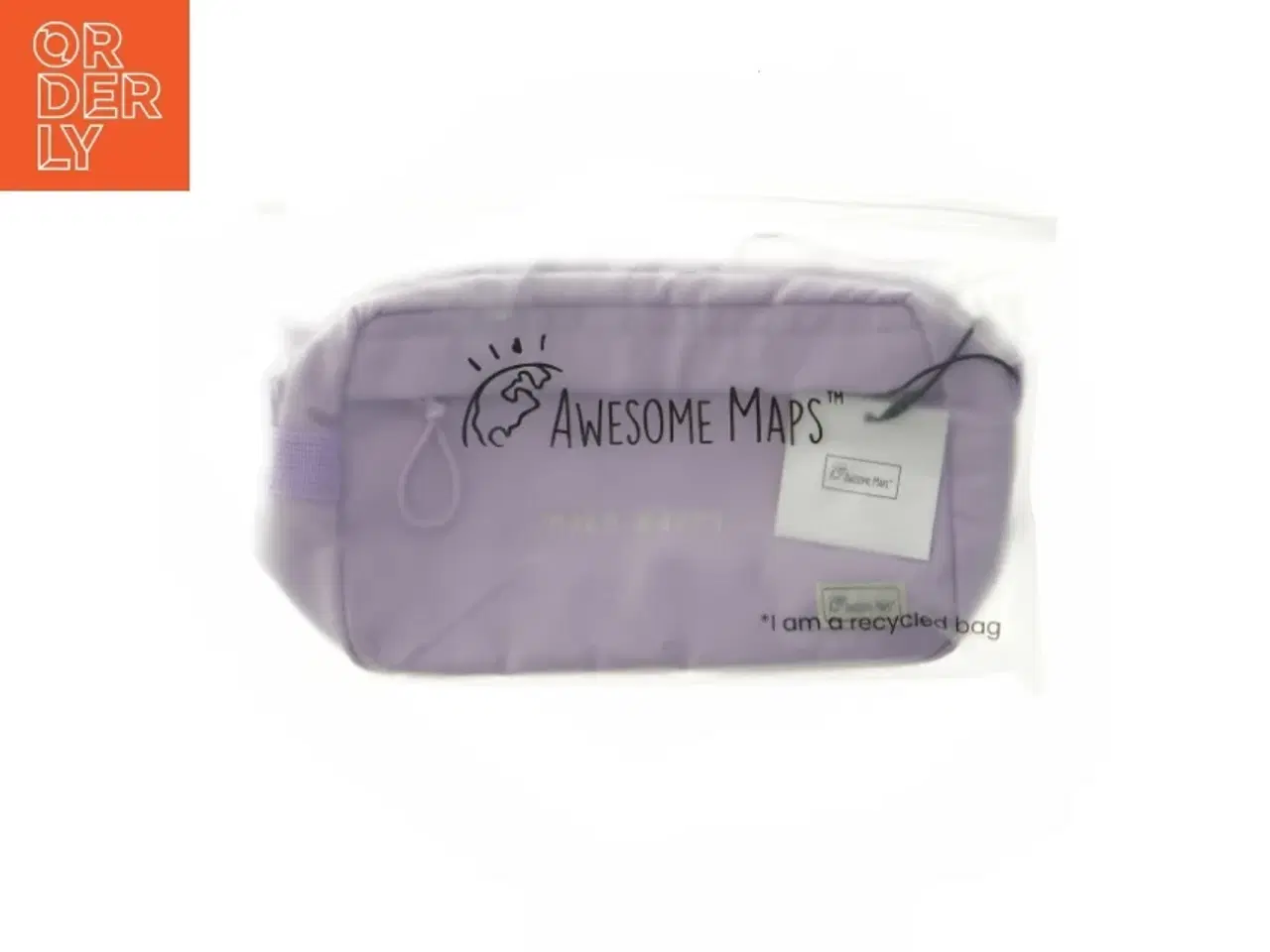 Billede 3 - Makeup taske i lavendel fra Awesome Maps (str. 30x16 cm)
