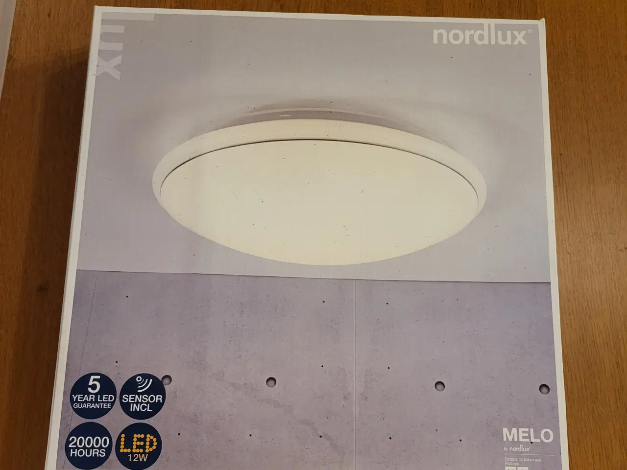 Billede 1 - Nordlux MELO 34 Loft LED Sensor, Hvid +