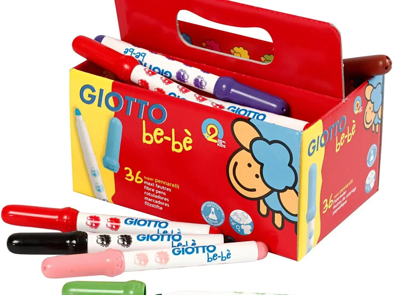 Billede 1 - Giotto be-bè Tusch 36 stk. - Assorterede Farver