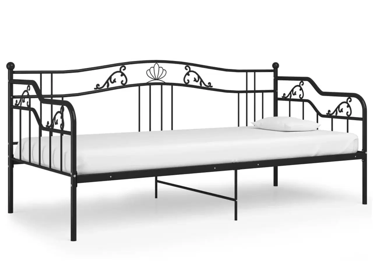 Billede 2 - Sengestel til sovesofa 90x200 cm metal sort