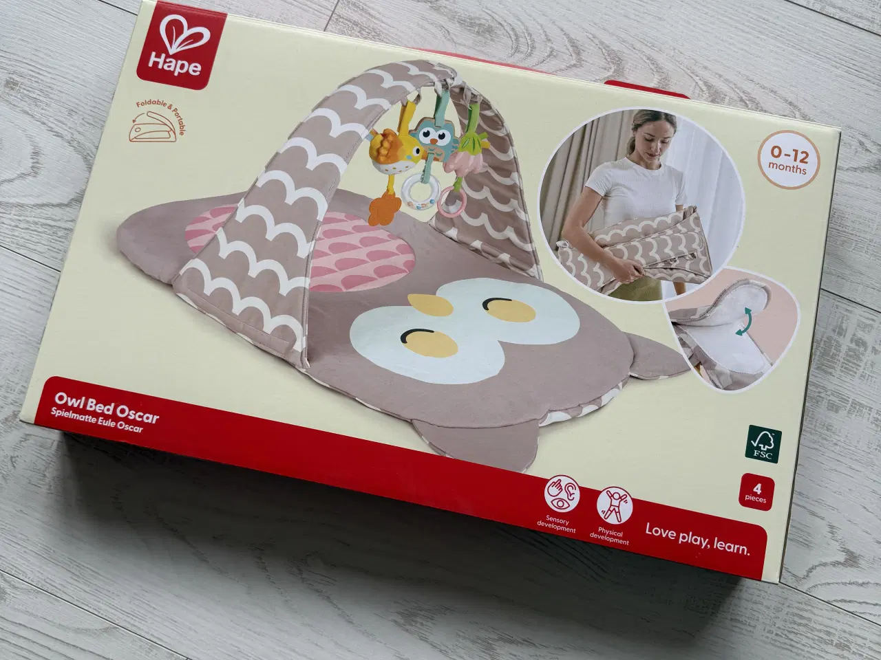 Billede 9 - Sødt foldbart aktivitetstæppe – ugle 