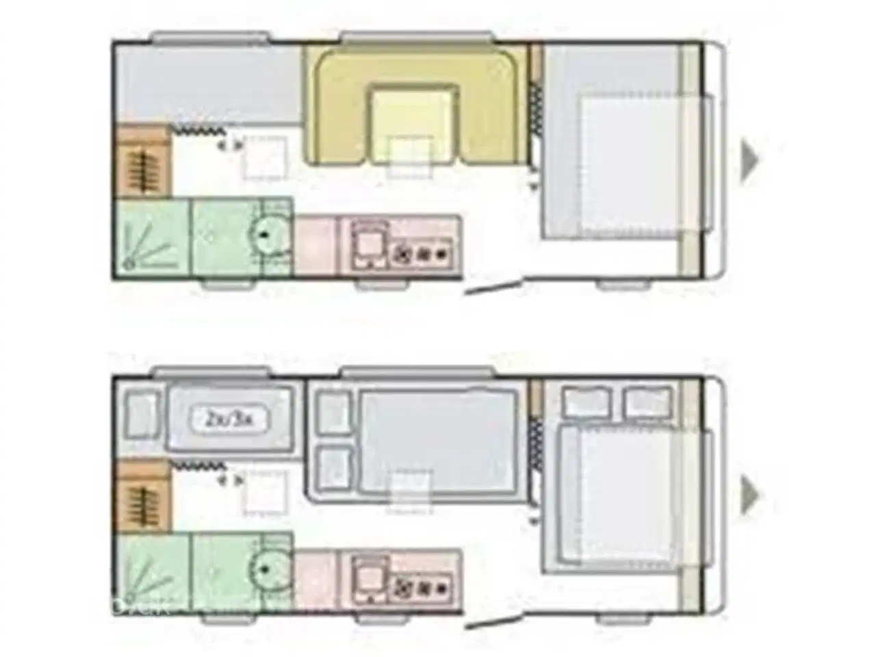 Billede 1 - 2026 - Adria Adora 573 PT   Køjesenge (3) og dobbeltseng, panorama-vindue, TV-holder, Truma Combi 6, rundsiddegruppe, el-gulv-varme, 142 l. stort KOMPRESSOR køleskab