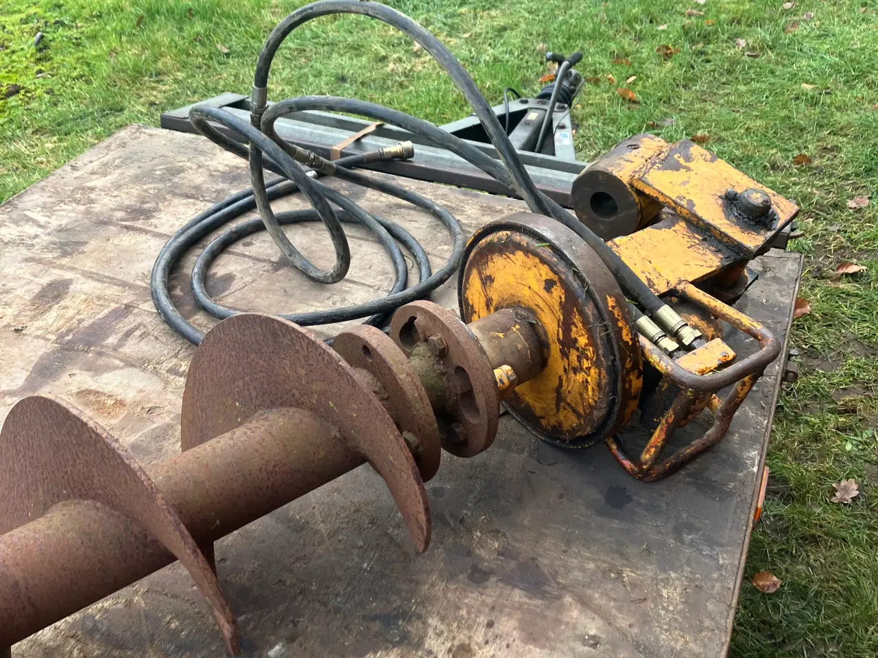 Billede 2 - Jordbor / pælebor med hydraulikmotor