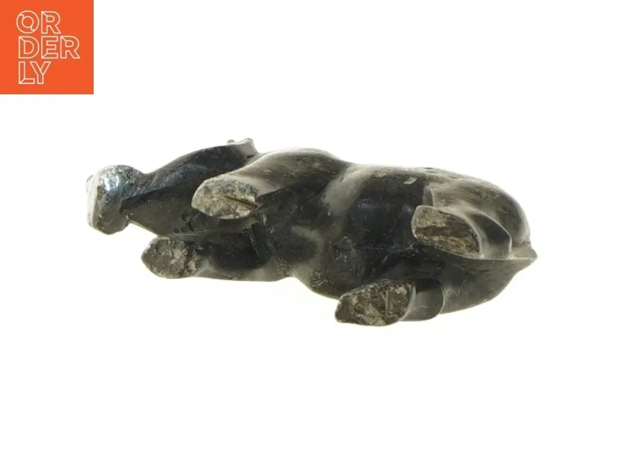 Billede 4 - Skulptur af næsehorn (str. 8,5x14,5 cm)