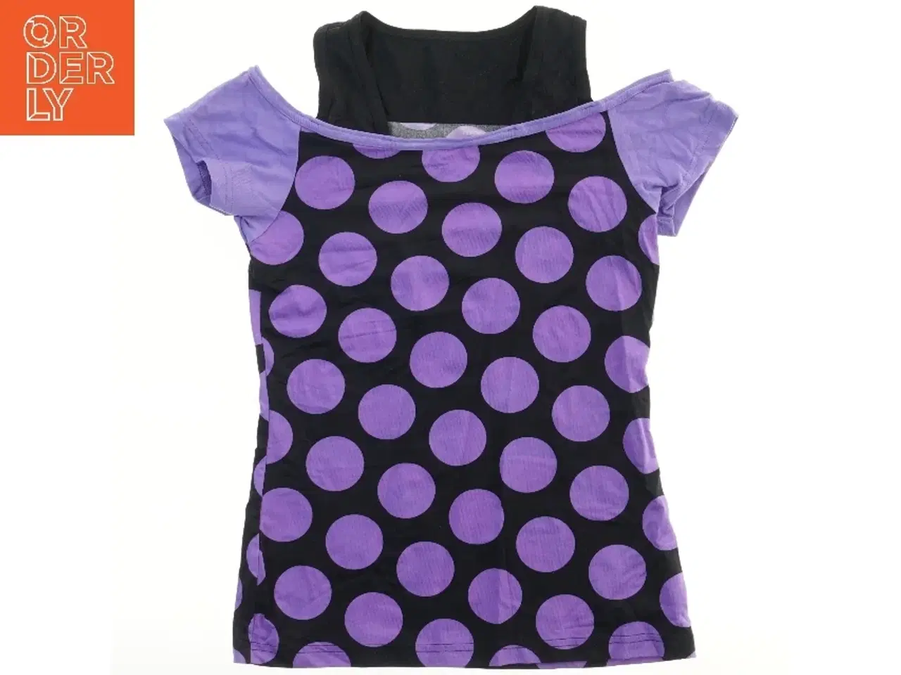 Billede 1 - Gymnastikbluse med prikker  (str. 164)