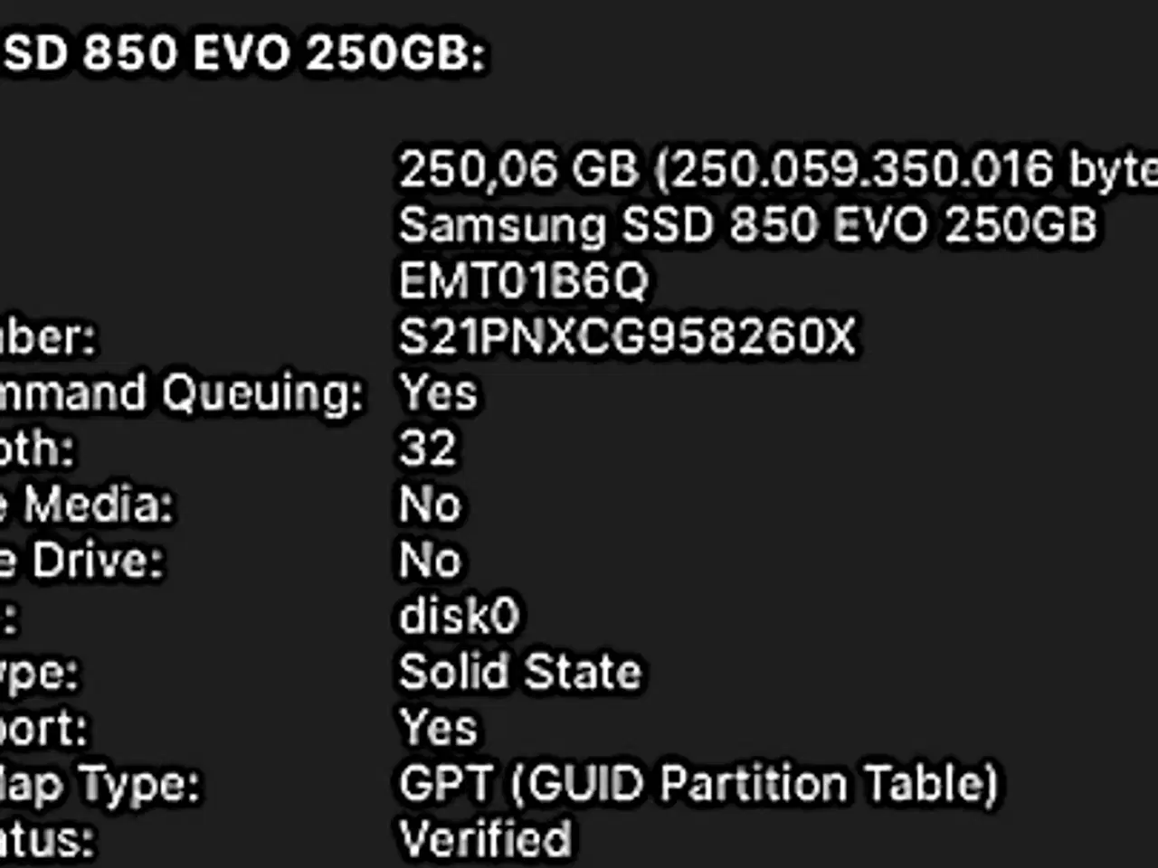 Billede 3 - Samsung 850 EVO SSD 250GB