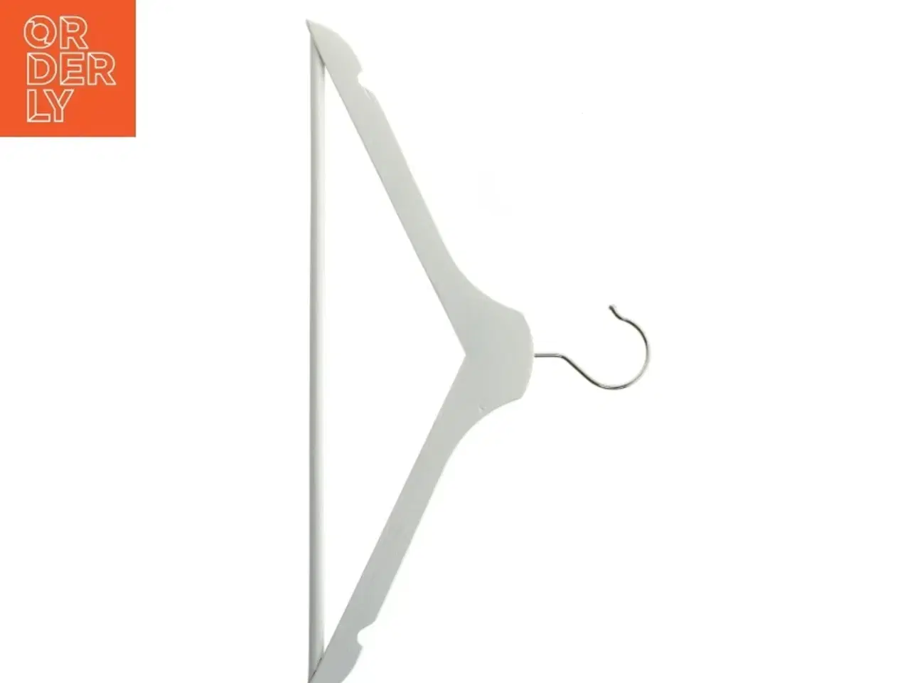 Billede 2 - Hvidt tøjstativ sæt med 6 bøjler (str. 43 cm. 6 styk)