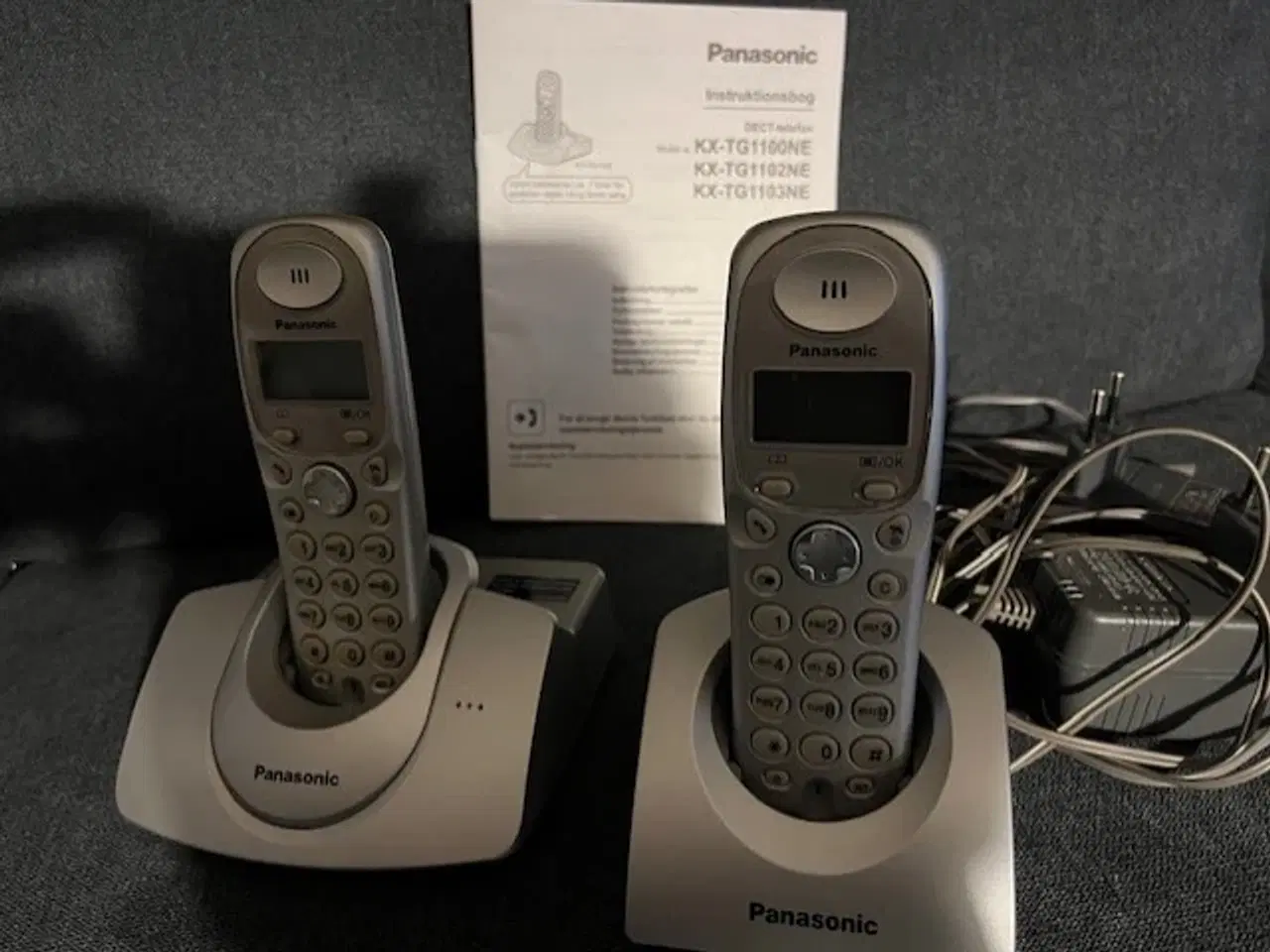 Billede 1 - Panasonic trådløs telefoner, med div ledninger..