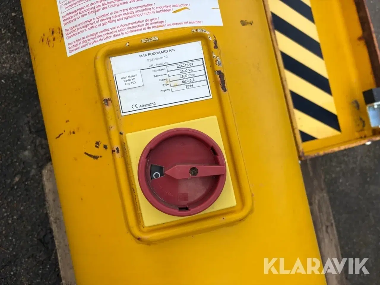 Billede 8 - Svingkran Max Fodgaard M20-3,5 - 2000kg