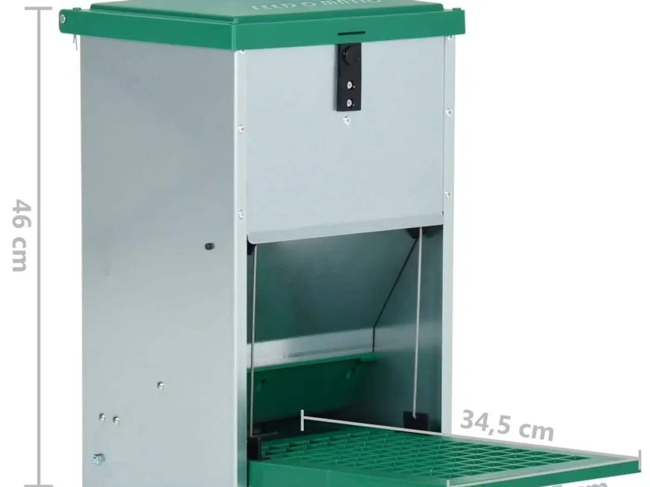 Billede 8 - Automatisk foderautomat til fjerkræ 8 kg med trædeplade