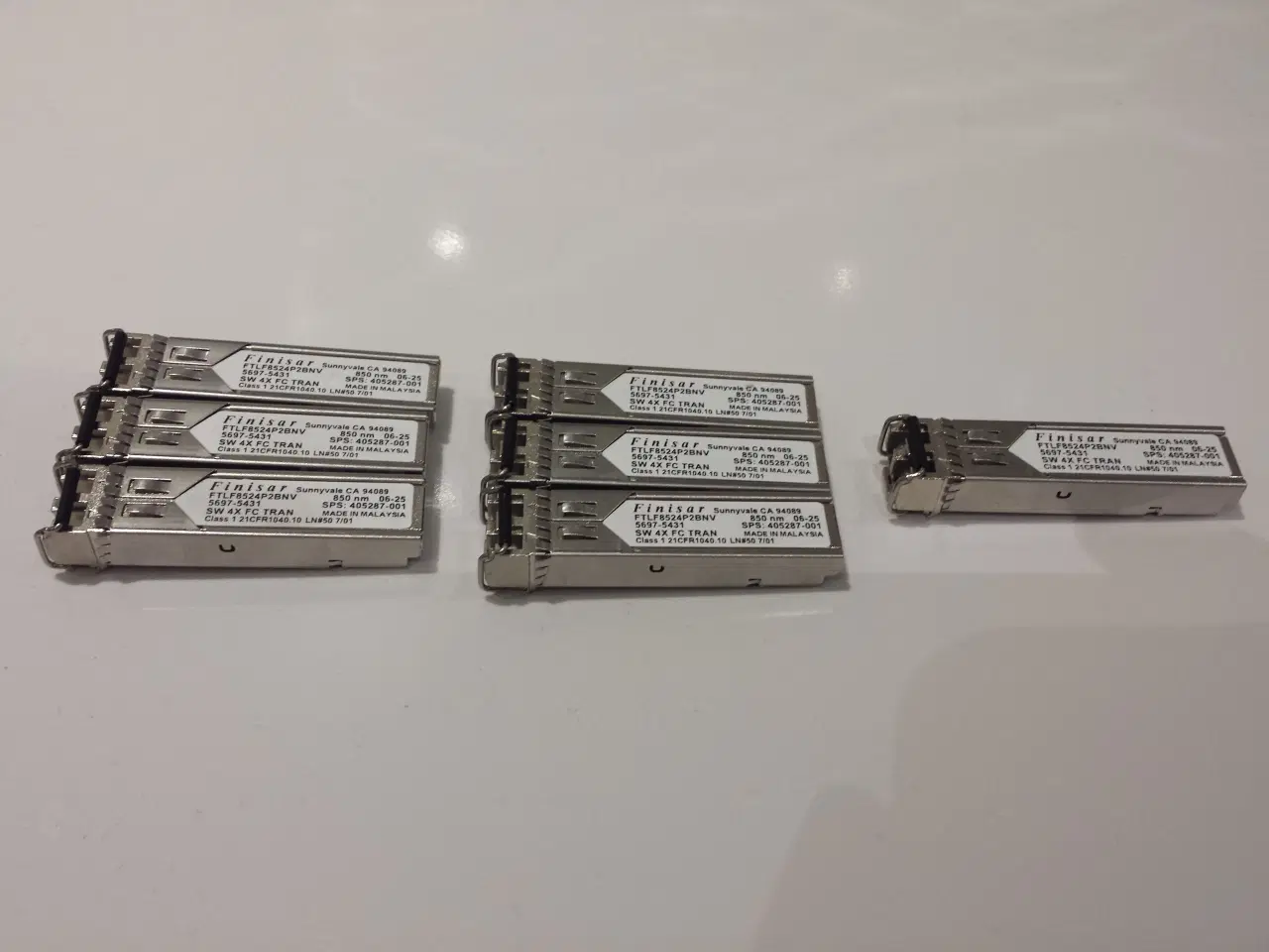 Billede 2 - 7 x Finisar SFP Mini-GBIC Optiske Transceivere