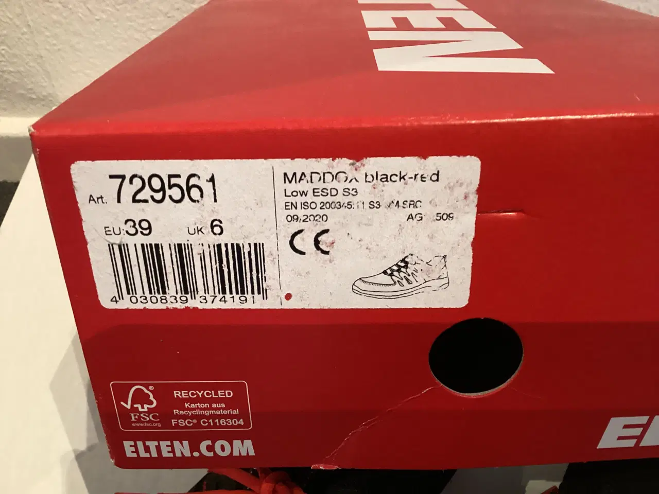 Billede 3 - Sikkerhedssko Elten Maddox str 39