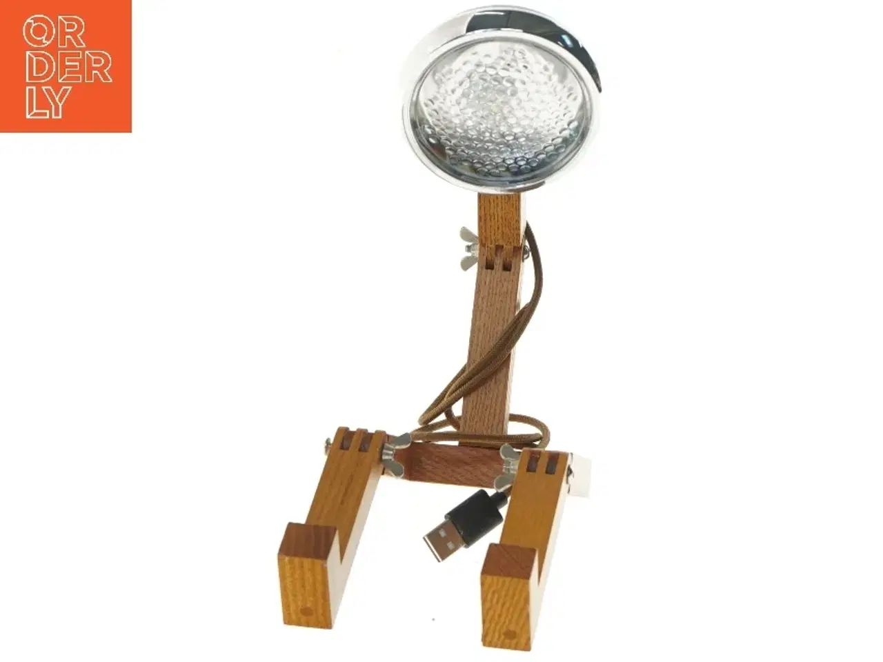 Billede 3 - Justerbar bordlampe med USB (str. 21x16 cm)