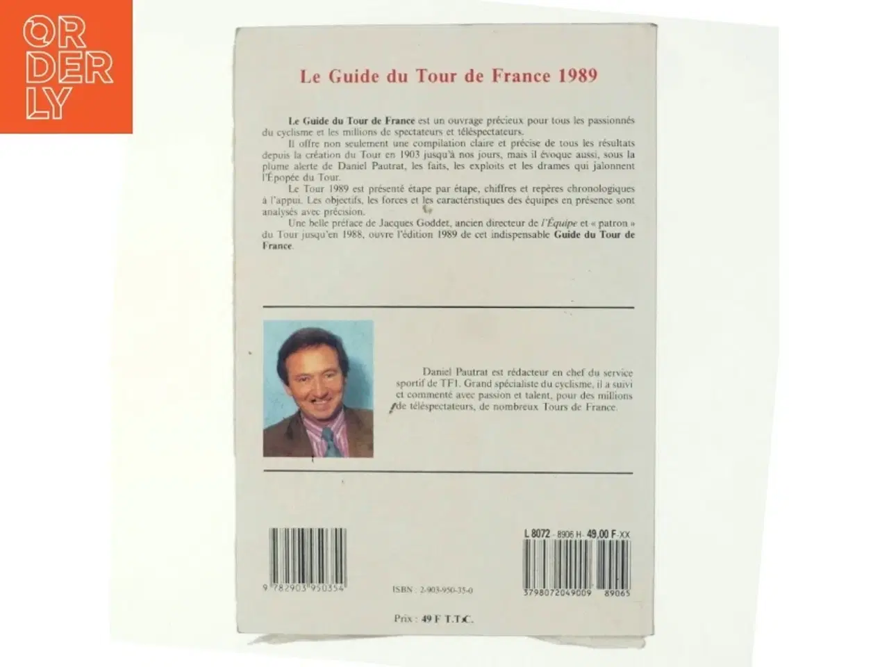 Billede 2 - Le Guide du tour de France 1989 af Daniel Pautrat (Bog)