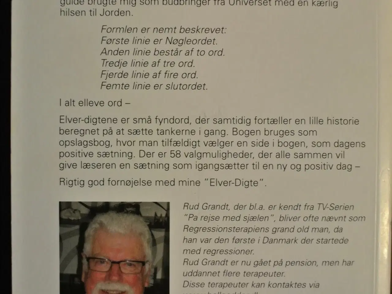 Billede 2 - 58 elver-digte, af rud grandt, emne: personlig udv