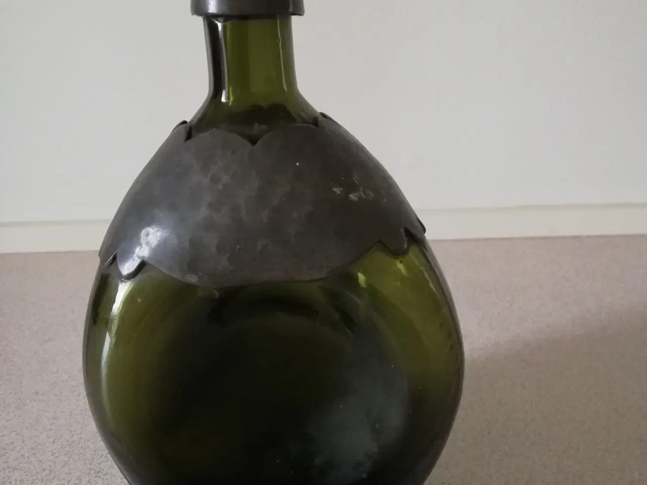 Billede 1 - Retro vaser i glas m/tin