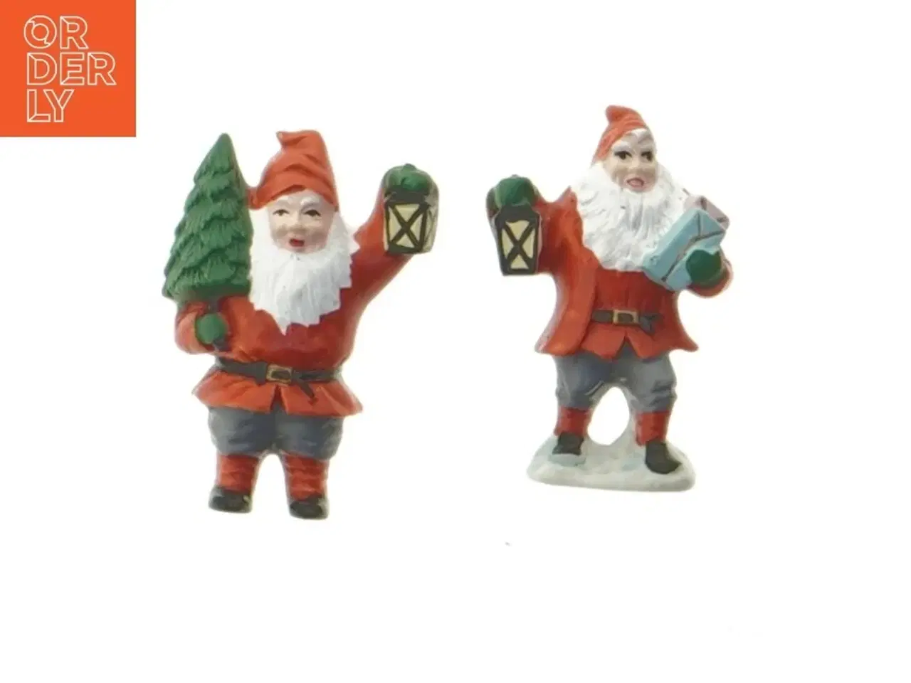 Billede 1 - To Nissefigurer med magnet (str. 5 cm)