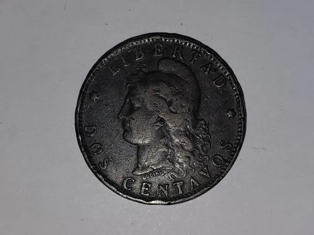 Billede 2 - 2 Centavos Argentina 1893