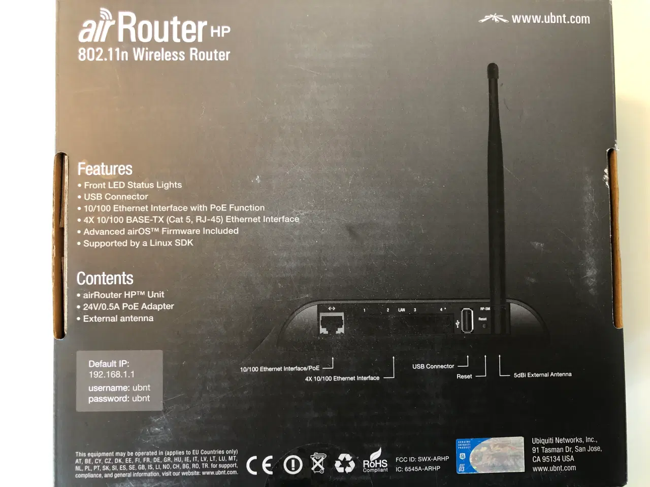 Billede 3 - Ubiquiti AirRouter HP 802.11n trådløs router