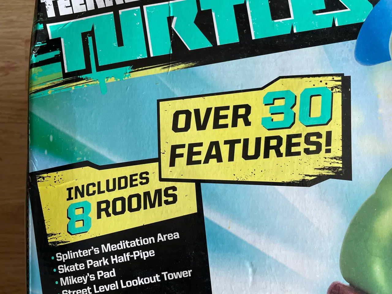 Billede 2 - Stor Leonardo Mutant Ninja Turtles Playset m. æske