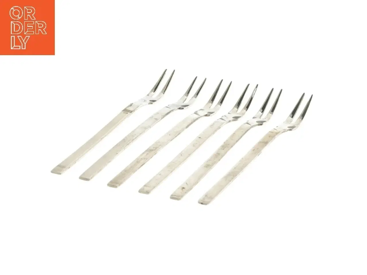 Billede 1 - Sæt med 6 kagegafler (str. 16 cm, 6 styk cm)