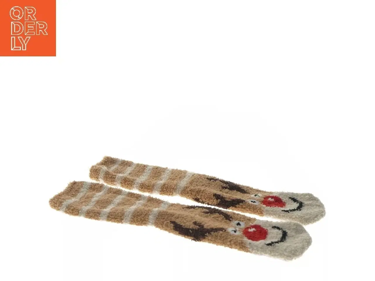 Billede 3 - Rensdyrstrømper (str. 34 cm)