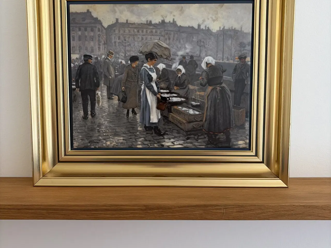 Billede 1 - "Fiskerkonerne på Gammel Strand" af Paul Fischer 1