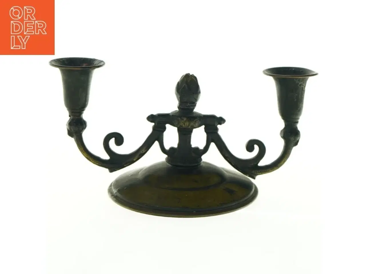 Billede 2 - Vintage lysestager i bronce. (str. 22 cm)