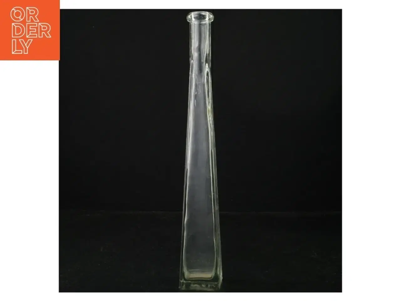 Billede 1 - Gennemsigtig glasvase