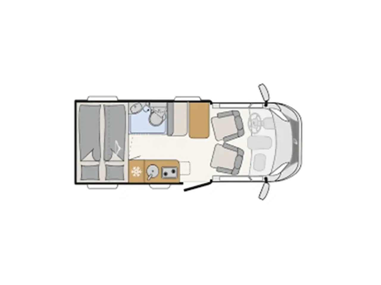 Billede 5 - 2009 - Dethleffs Globebus T001   Velholdt med dobbeltseng.