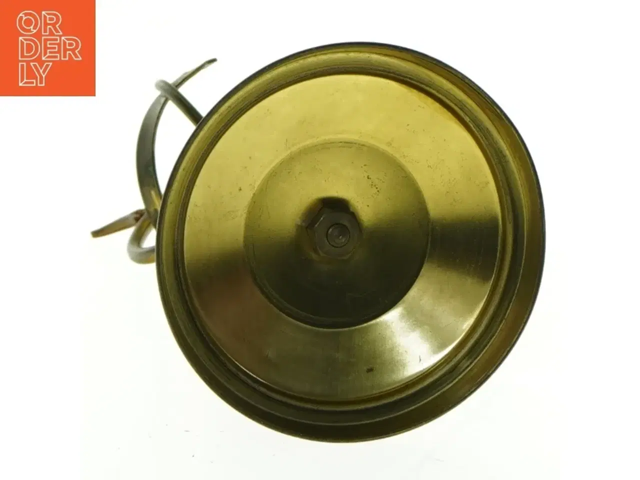 Billede 4 - Vintage messing teak træ sol ur (str. 16 x, 8 cm)