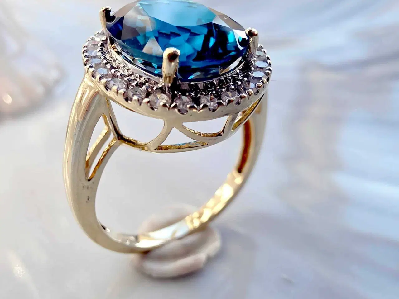 Billede 4 - Stor cocktail statement ring m/brillianter