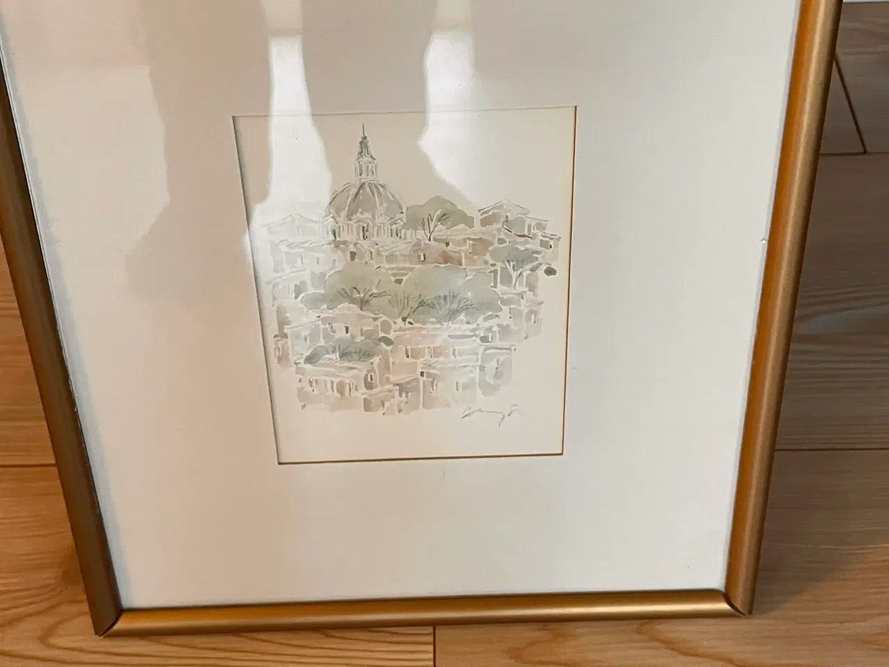 Billede 3 - Smuk original akvarel – Kristian Begtorp