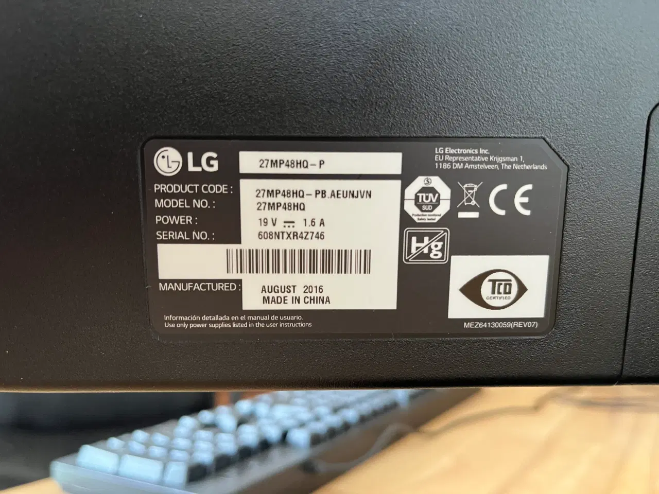 Billede 2 - LG pc skærm 24”