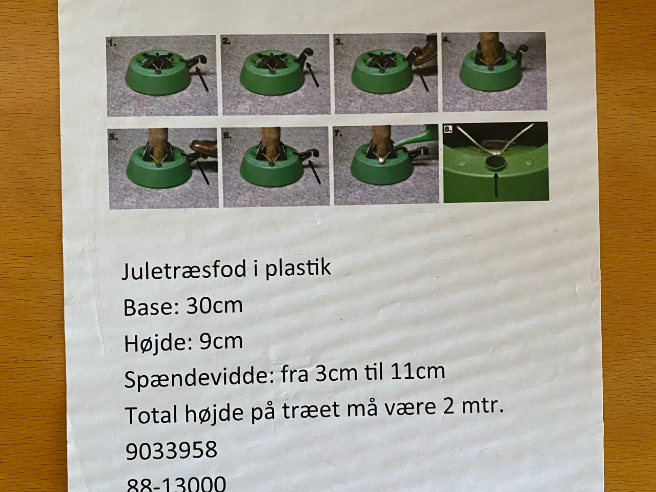 Billede 5 - Juletræsfod med pumpe