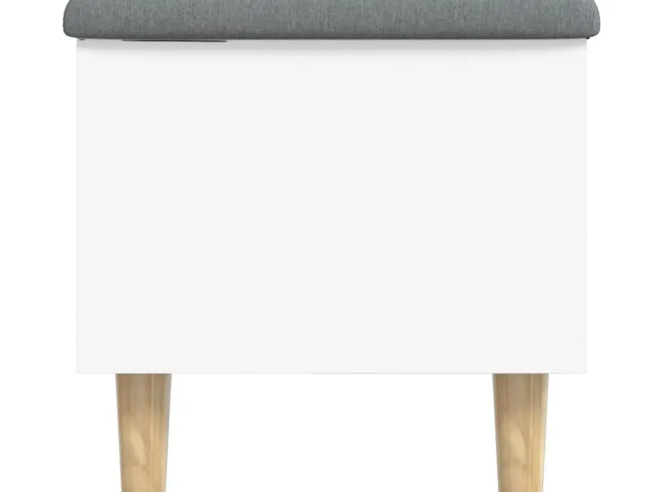 Billede 6 - Opbevaringsbænk 82x42x46 cm konstrueret træ hvid
